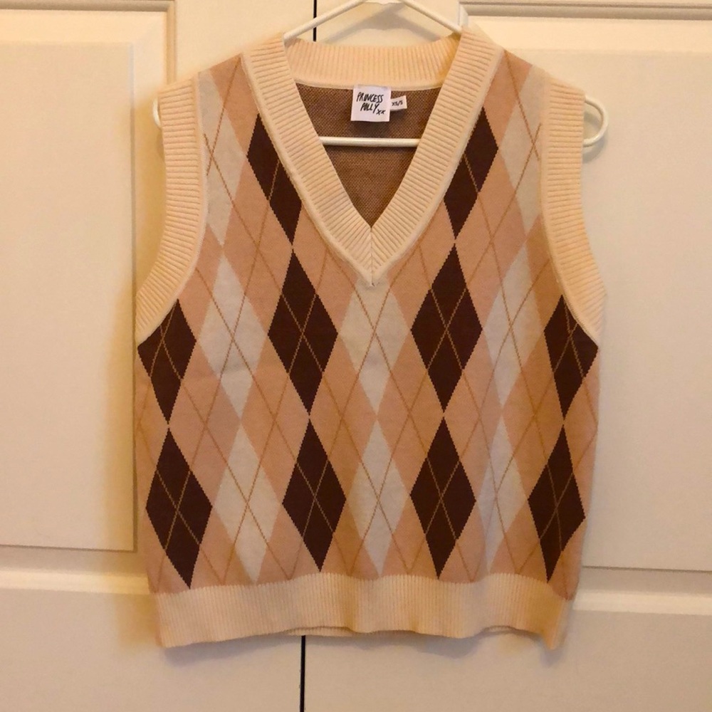 Princess Polly Poppy Sweatervest Brown XS/S
